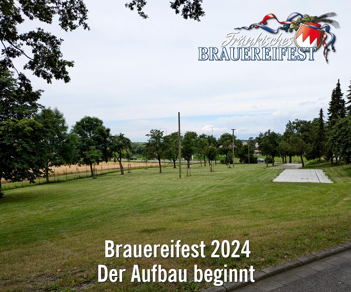 Aufbau Brauereifest 2024